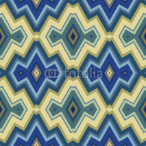 Naklejki Color Abstract Retro Zigzag Vector Background