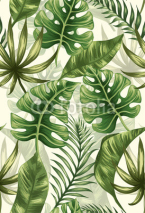 Fototapety Leaves pattern
