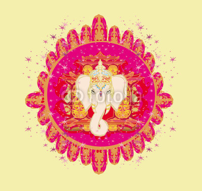 Creative illustration of Hindu Lord Ganesha