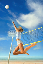 Naklejki Beach volleyball