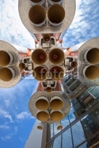 Naklejki Details of space rocket engine