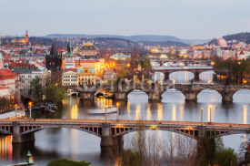 Fototapety Bridges of Prague, Czech Republic