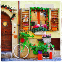 Naklejki pretty streets of small italian villages