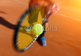 Naklejki male tennis player in action