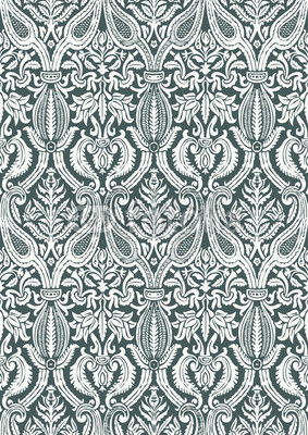 Vector seamless floral damask pattern vintage abstract backgroun