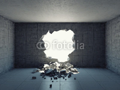Destroyed wall