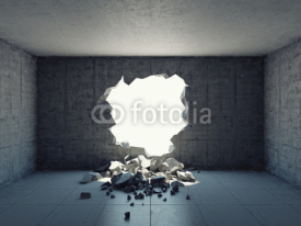 Fototapety Destroyed wall