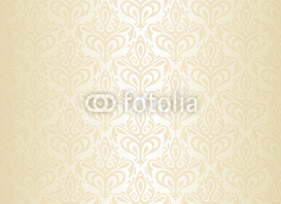 white  & gold vintage wallpaper
