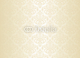 Naklejki white  & gold vintage wallpaper