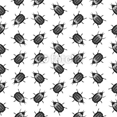 Bug symbol seamless pattern