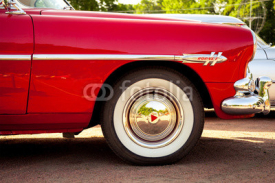 Fototapety classic car wheel
