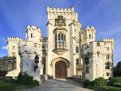 Beautiful Hluboka Castle in Czech Republic.