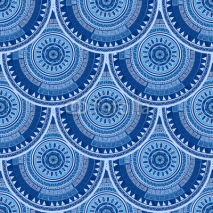 Naklejki Seamless pattern with ethnic motif