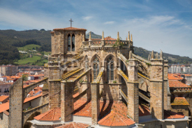 Fototapety Church of Castro Urdiales, Cantabria, Spain.