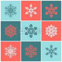 Obrazy i plakaty Christmas stars pattern
