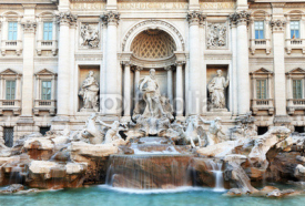 Naklejki Fontana di Trevi in Rome, Italy, Europe