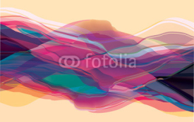 Obrazy i plakaty Color waves, abstract surface, modern background, vector design Illustration for you project
