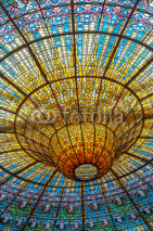 Naklejki Ceiling in Misic Palace, Barcelona, Spain