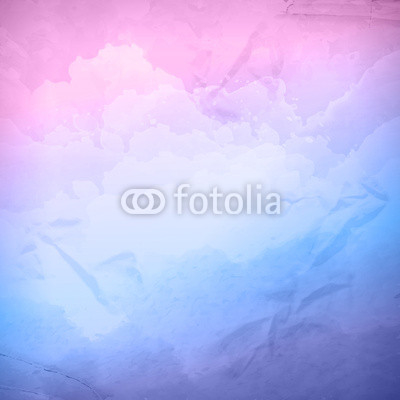 Watercolor vector cloudy sky background
