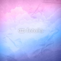Fototapety Watercolor vector cloudy sky background