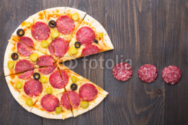 Naklejki Pacman pizza