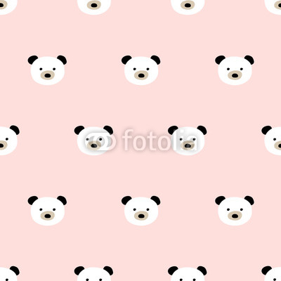 seamless cute bear pattern