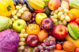 Naklejki Fruits and vegetables