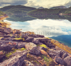 Fototapety Lake in Norway
