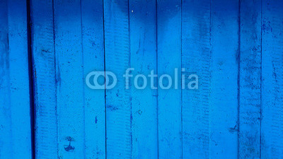 background blue painted wood shabby fence