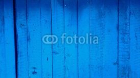 Naklejki background blue painted wood shabby fence