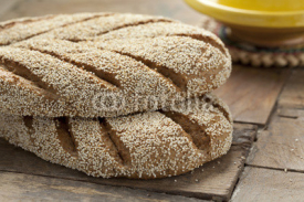Naklejki Fresh Moroccan semolina bread