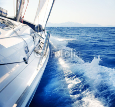 Obrazy i plakaty Yacht. Sailing. Yachting. Tourism. Luxury Lifestyle