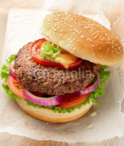 Obrazy i plakaty Burger pure beef