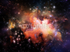 Naklejki Fractal Nebula
