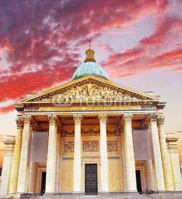 Paris the Mausoleum Pantheon. France.
