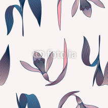 Fototapety Leaves seamless pattern.