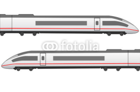 Fototapety High speed trainset side view