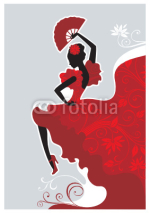 Naklejki Flamenco dancer