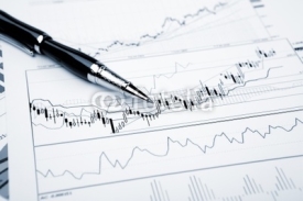 Naklejki financial charts and graphs