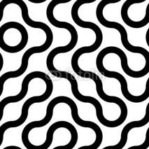 Naklejki Vector geometric pattern of circles. Colored seamless backdrop