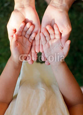 Child showing hands