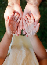 Naklejki Child showing hands