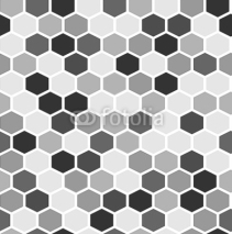 Naklejki The simple seamless hexagon background