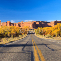 Naklejki Road in Arches National Park, Utah