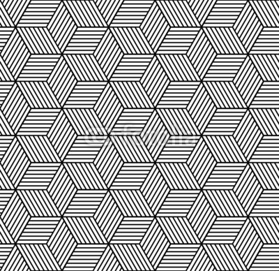 Seamless geometric pattern with cubes