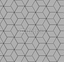 Obrazy i plakaty Seamless geometric pattern with cubes