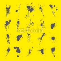 Fototapety Collection of Ink Splatters