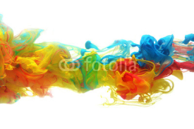 Naklejki Colorful ink in water