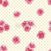 Naklejki Flower seamless pattern with roses