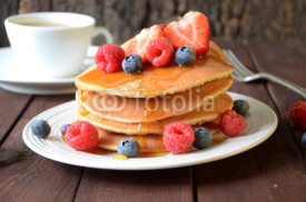 Naklejki Pancakes with Fruit
